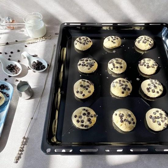 Merkloos Enameled frying pans for oven and stove - set of 2 - scratch-resistant and rust-free - suitable for Bosch Siemens Neff Constructa Flavel Simfer - 455 x 375 mm - ICQN sheet pan extender 106103-0