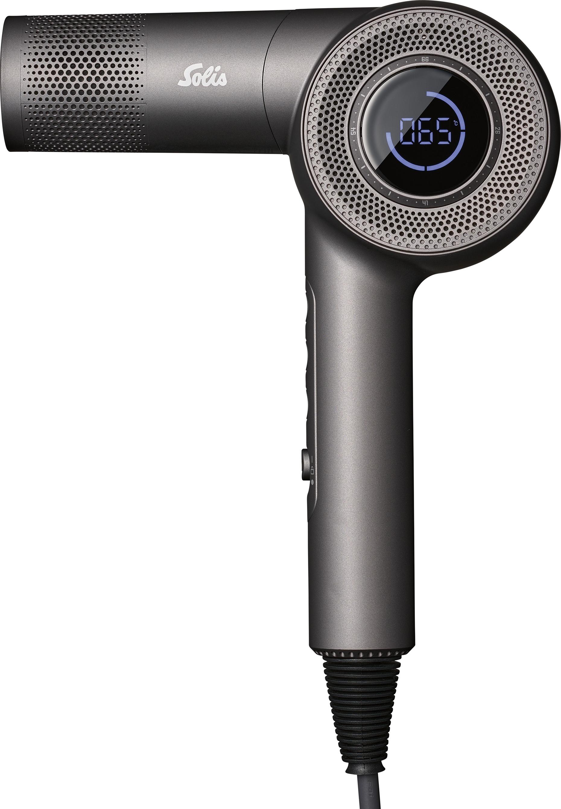 Solis Haartrockner, Temperaturkontrolle, LED, 4 Einstellungen, 1600 W, 350 g 96870