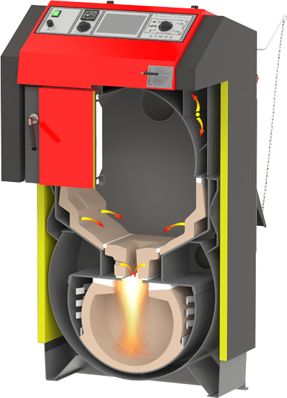 ATMOS Holzvergaserkessel GS15 Biomasseheizkessel 15 kW Serie GS Volllastkessel 01.05.15