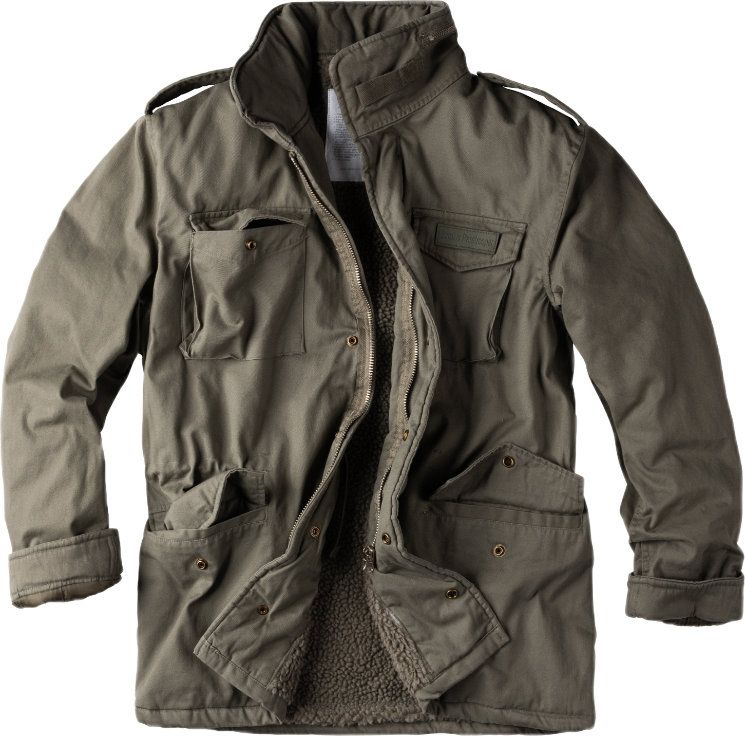 Surplus Raw Vintage Paratrooper Jacke I mehrere Farben S-5XL Oliv / M 433#20-4501-61-M