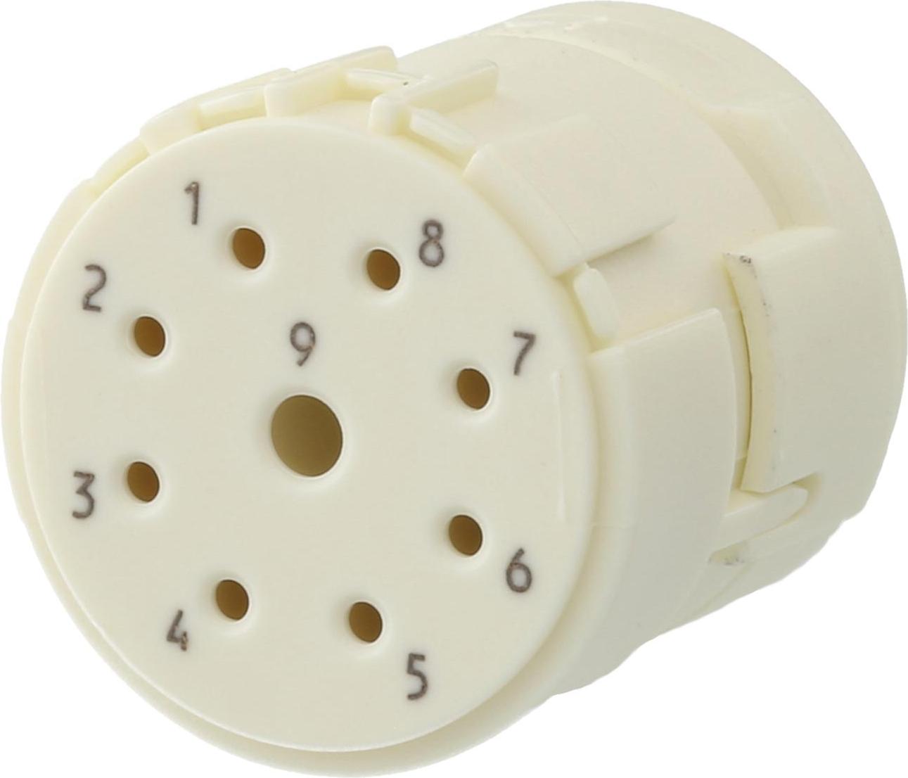 7003981102 HUMMEL M23 signálny lisovací kontakt zásuvkový lisovací kontakt, počet pólov 9-pólový, 1+8 200V ovládací kontakt 200V,