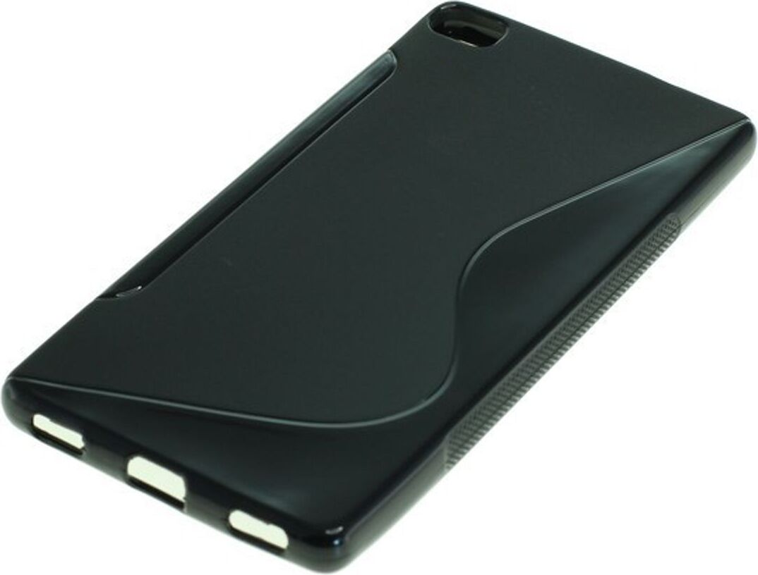 Puzdro OTB TPU kompatibilné s Huawei P8 S-Curve Black