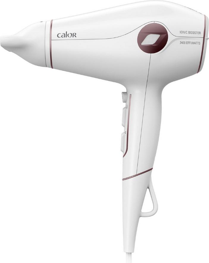 Haartrockner - Hybridmotor - 2.400 Effiwatt - 3 Temperaturstufen - 2 Geschwindigkeiten - Ionentechnologie - Kaltluft - Weiß - Gpe Seb France - Calor CV6135C0