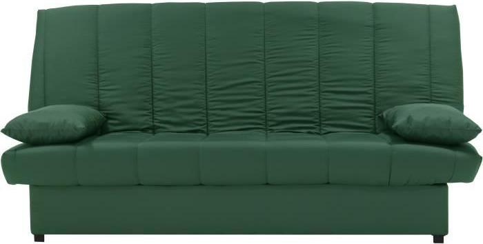 Schlafsofa Clic Clac, 3 Sitzer, 100% Baumwolle Grün, 190 x 92 cm, Zeitgenössischer Stil, MILA CCMILAVERT