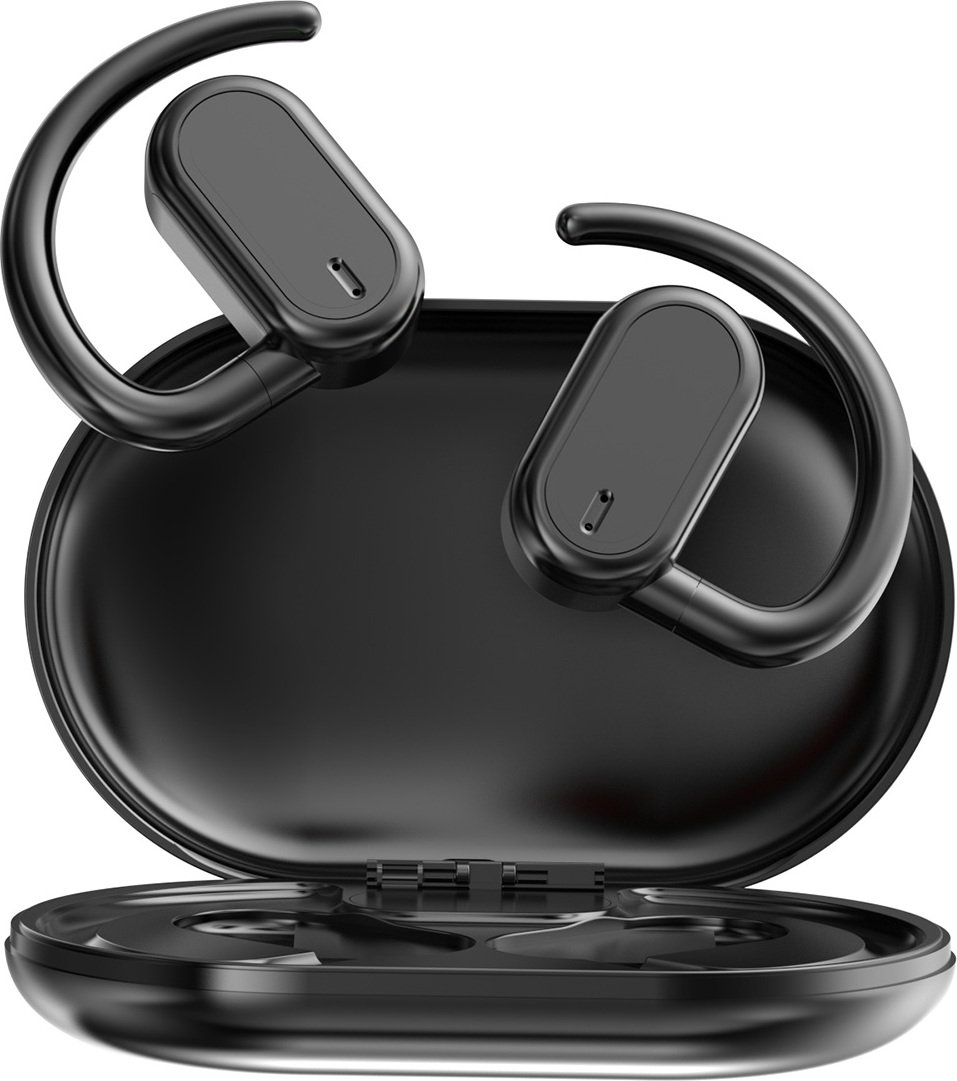 GT04 True Wireless BT 5.4 bezdrôtové slúchadlá do uší, hudobné slúchadlá, bezbolestné ušné háčiky, odolné proti potu, športové slúchadlá, dotykové ovládanie, potlačenie hluku, handsfree s dvojitým mikrofónom, nabíjateľné puzdro