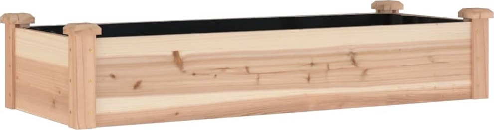 vidaXL Lit surélevé avec insert 120x45x25 cm bois massif