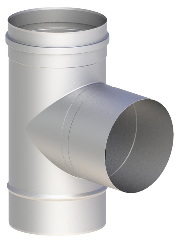 Jeremias EW-FU T-Anschluss 90° mit Wassernase (ausgehalst) Ø 180 mm