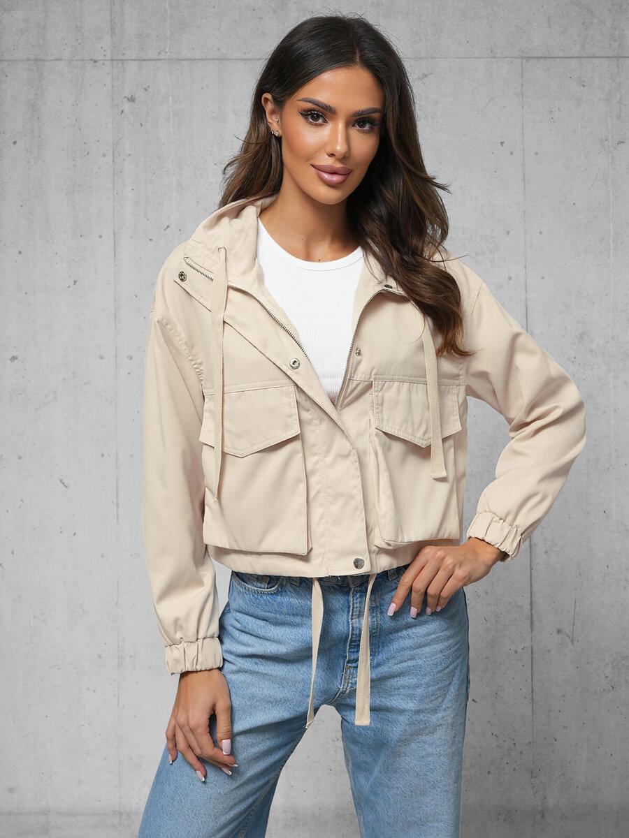 Damen Jacke Beige OZONEE O/G118 M/L