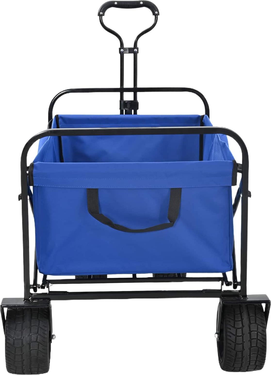 vidaXL Faltwagen Blau 89 x 63 x 96 cm Stahl und Polyester-Oxford 42020657