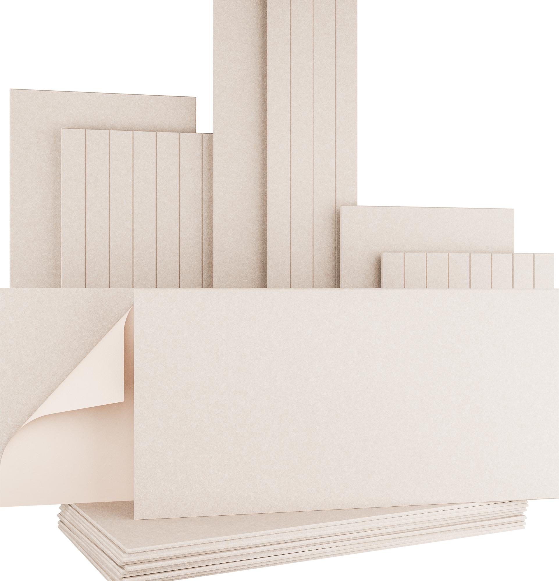 AKUSTIKO Akustikpaneele Selbstklebend 120x60cm - 12 Stück Beige Akustik Wandpaneele Schallschutz & Raumakustik Panels Filz 9mm Hexim Decken- & Wandverkleidung Akustik Planung (8.64m²) 98611