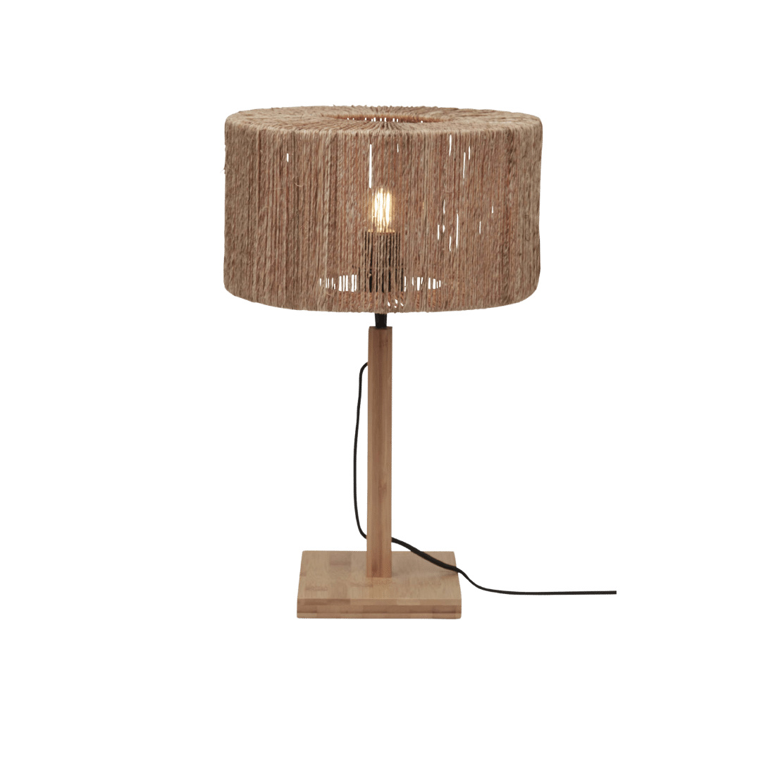 GOOD&MOJO Tischlampe Iguazu rechteckig 30x16 Natur IGUAZU/T25/N/3016/N