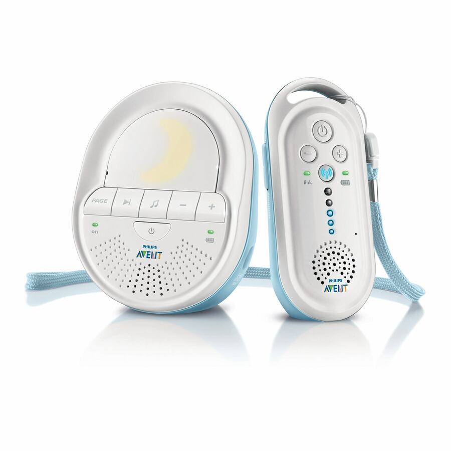 Philips AVENT Audio Monitors DECT-Babyphone SCD505/00, DECT-Babyfon, 120 Kanäle, 50 m, 50 m, 330 m, Blau, Weiß