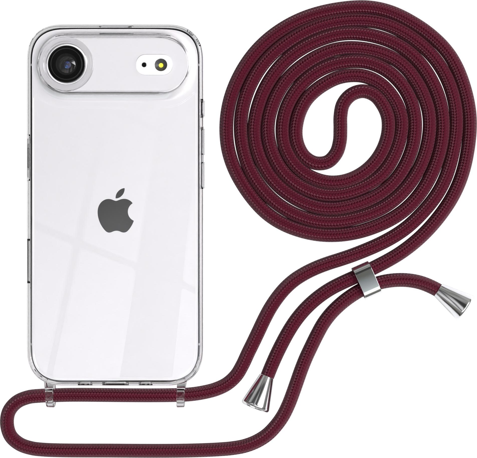 EAZY CASE Handykette mit Hülle für Apple iPhone Air Backcover Handykette, zum Umhängen in Rot