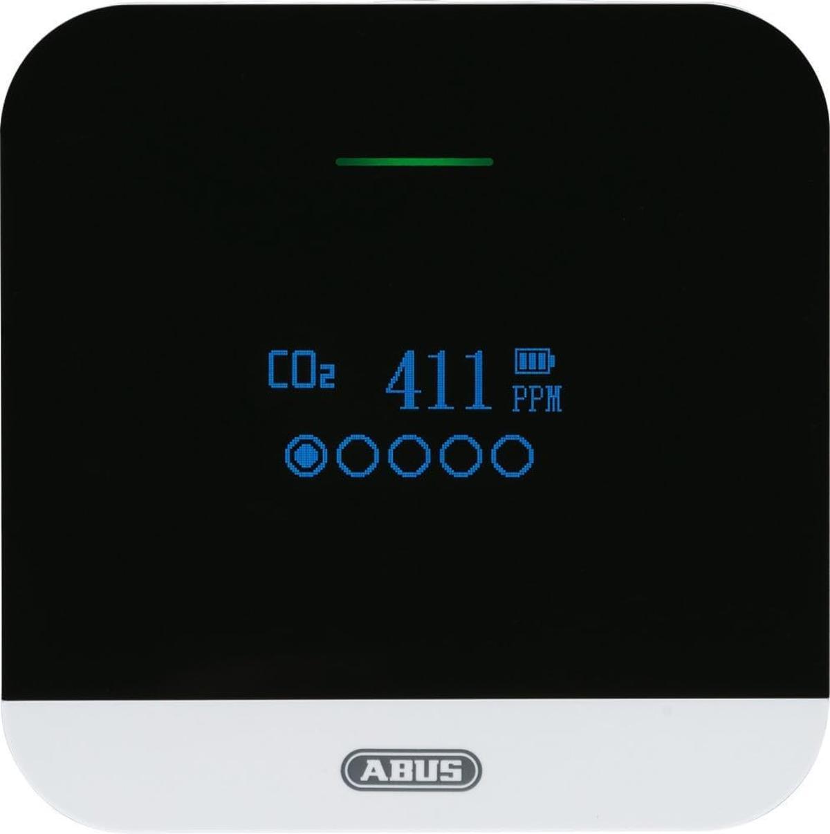 ABUS CO2WM110 CO2-Melder AirSecure Messgerät für Luftqualität, 67964