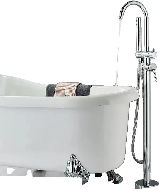 OEM Wasserhahn Mischbatterie, Doppelgriff, Standdesign, Chrom 2390