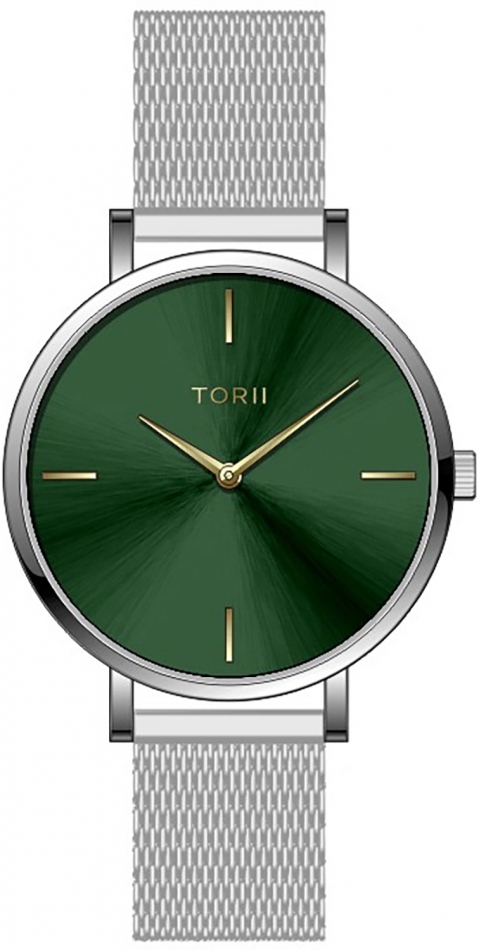 Damen-Armbanduhr TORII S28SS.F4 in klassischem grünen Fashion-Stil.