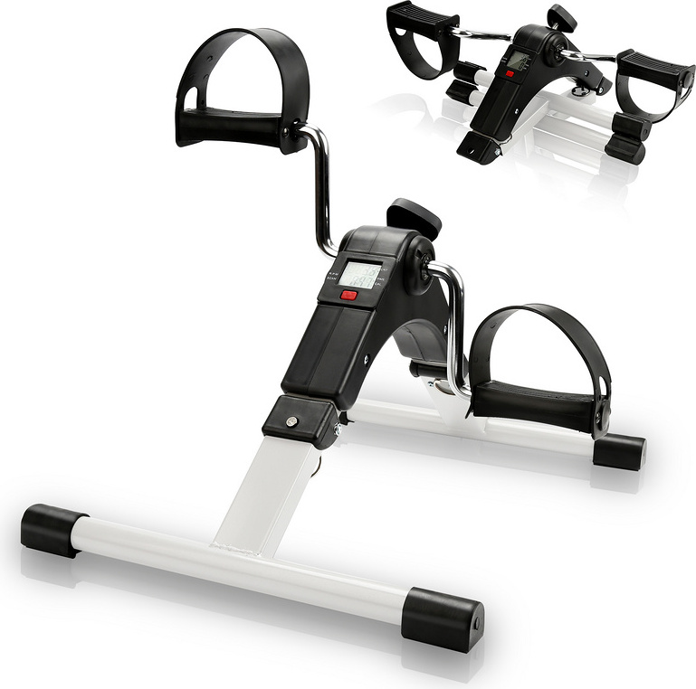 SWANEW Mini cvičebný bicykel Skladací cvičebný tréner Arm Trainer Bike Cardio LCD