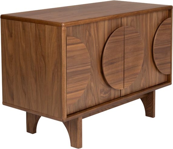 Sideboard GROOVE mit 2 Türen und Walnussfurnier von Zuiver 4300043