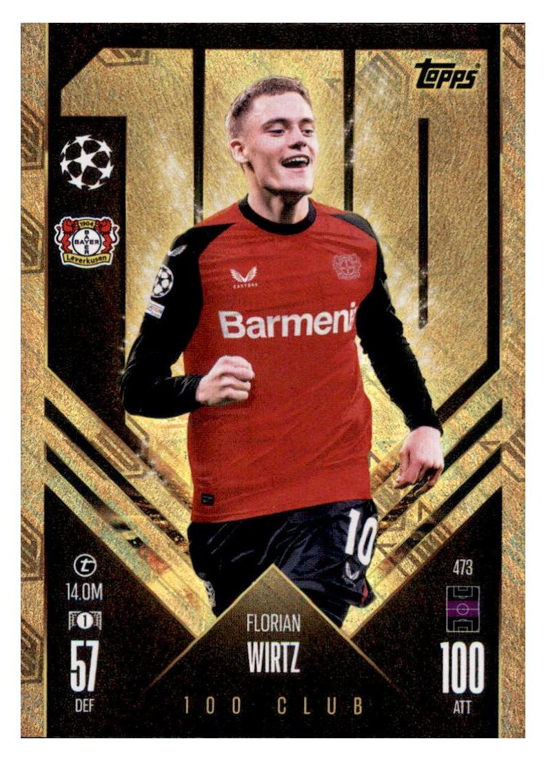 Topps 473 - Florian Wirtz - 100 Club - 2024/2025