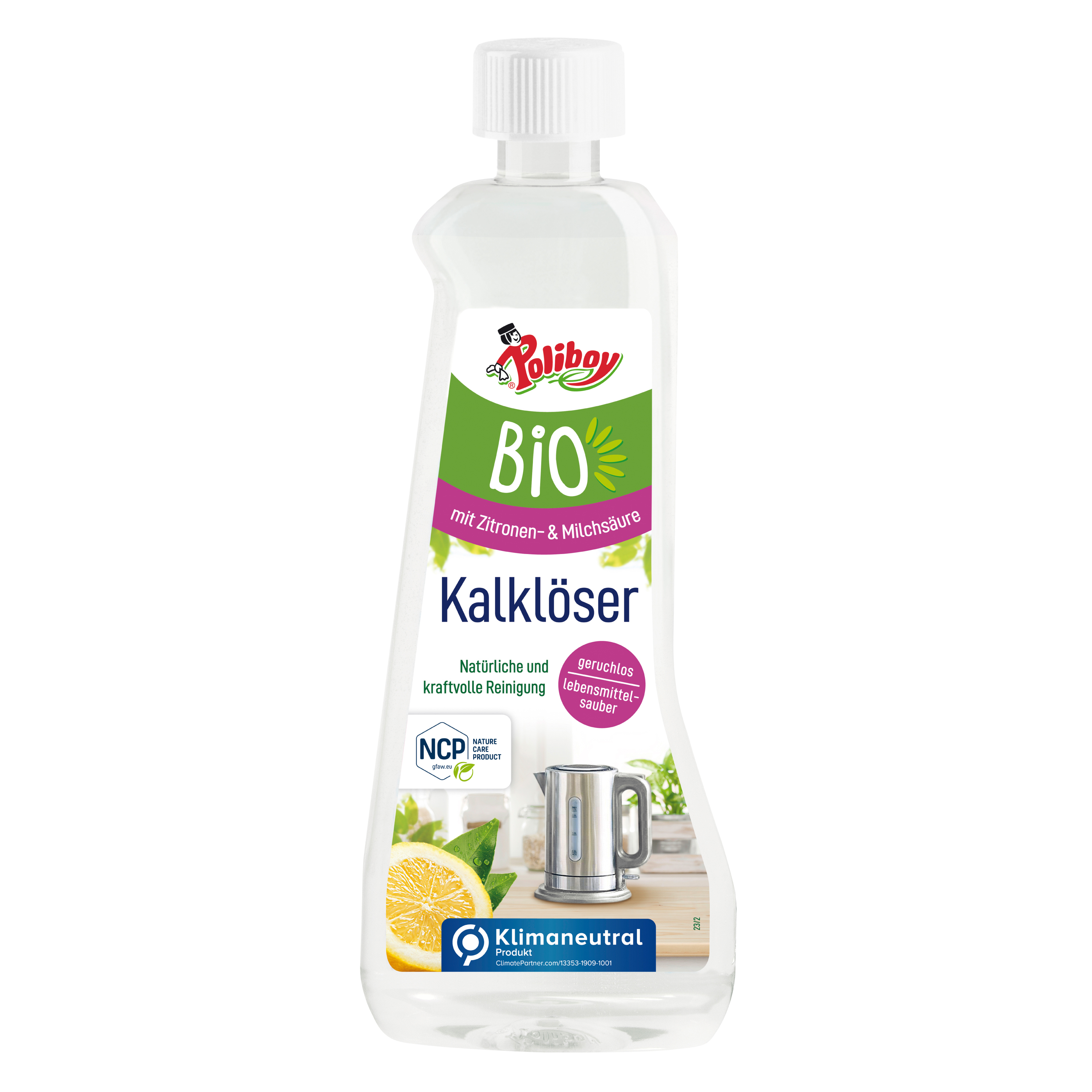 POLIBOY Brandt & Walther GmbH Poliboy Kalklöser - für ein hygienisches & natürliches Entkalken - Vegan - 500ml 0850001
