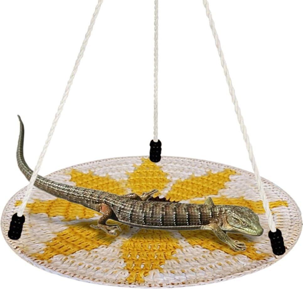 Markenlos Reptilien-Hängematte Schwingbett - Baumwoll-Reptilienhängematte mit Haken für Reptilien - Vögel - Hamster - Ratten