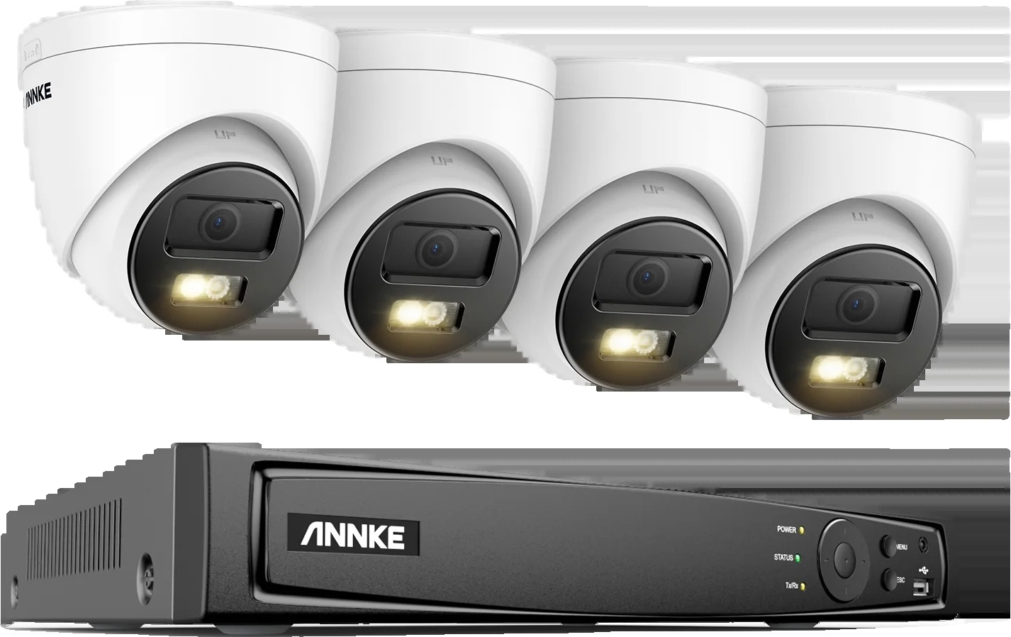 bezpečnostný kamerový systém 8CH NVR, 12MP Smart Dual Light, detekcia osôb a vozidiel, 8CH NVR 4PCS Camera-b, žiadny