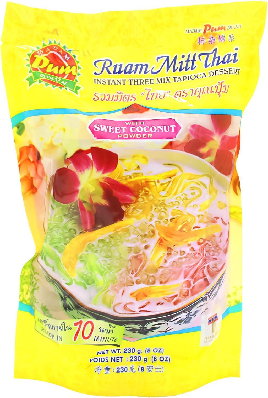 Madam Pum Brand Madam Pum Mix für Dessert "Ruam Mitt Thai" 230g
