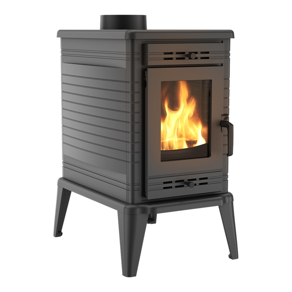 Liatinové kachle na drevo KRATKI K10 Automatic Air Control Ø 150 10 kW