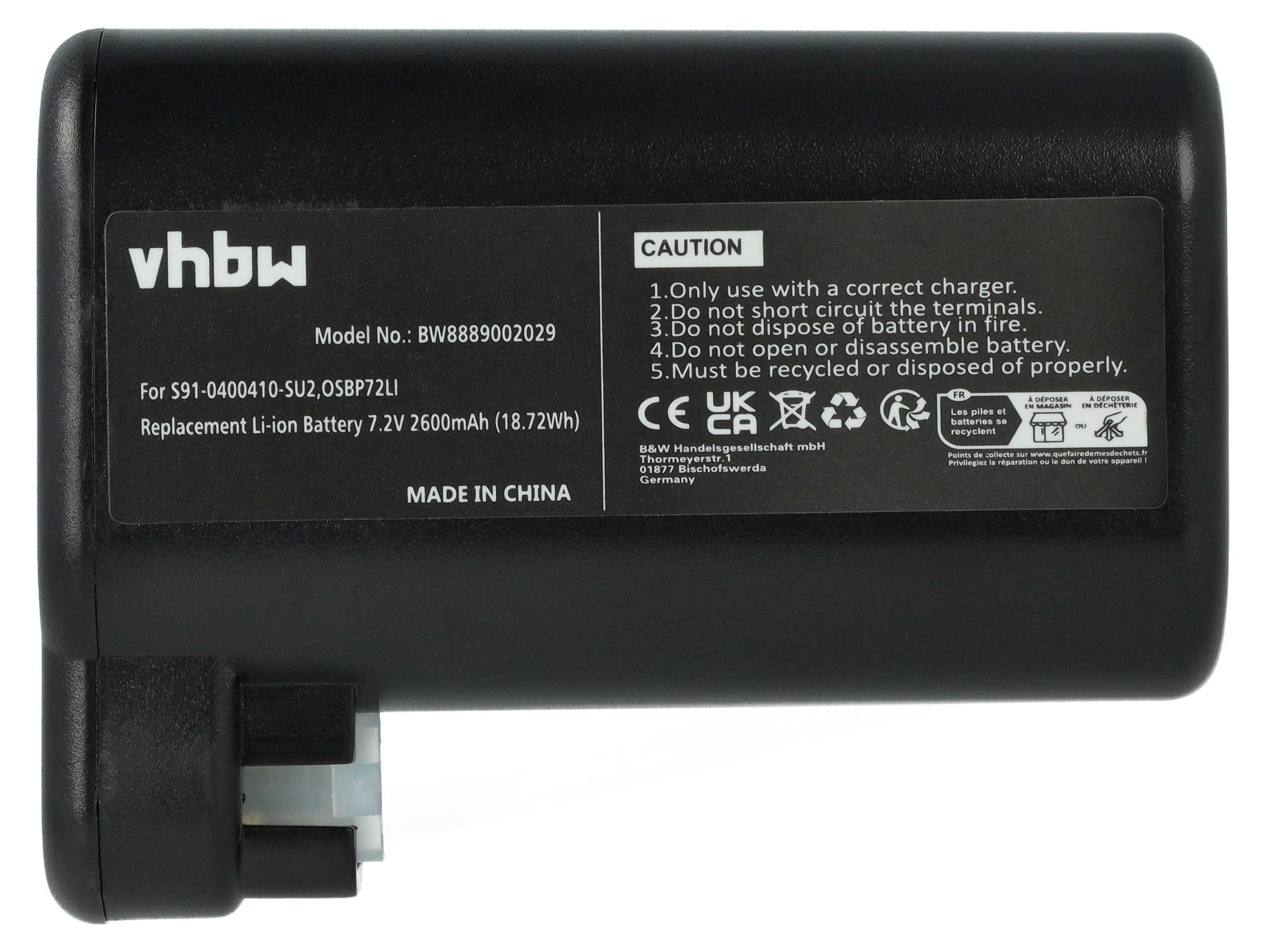 vhbw 1 x accu compatibel met AEG RX9-1-SGM, RX9-1-IBM, RX9-2-4STN, RX9-2- 4ANM, RX9, RX8-1-4WN robotstofzuiger (2600 mAh, 7,2 V, Li-Ion vhbw 1 x accu compatibel met AEG RX9-1-SGM, RX9-1-IBM, RX9-2-4STN, RX9-2- 4ANM, RX9, RX8-1-4WN robotstofzuiger (2600 mAh, 7,2 V, Li-Ion