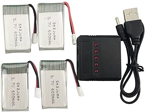 YUNIQUE LiPo-Akku 720mAh 3,7V Für Drohnen – Kompatibel Mit Syma X5, Cheerson CX-30W, Skytech M68