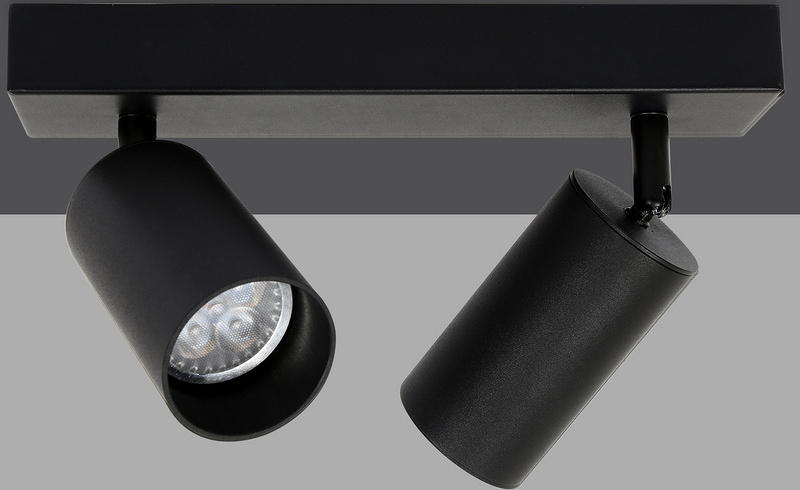 Jopassy Deckenstrahler LED schwenkbar Deckenleuchte Wandleuchte für Wohnzimmer, Küche, Esszimmer Einzelkopfstrahler 2x GU10 Fassung RL-HG7375-1-OTw