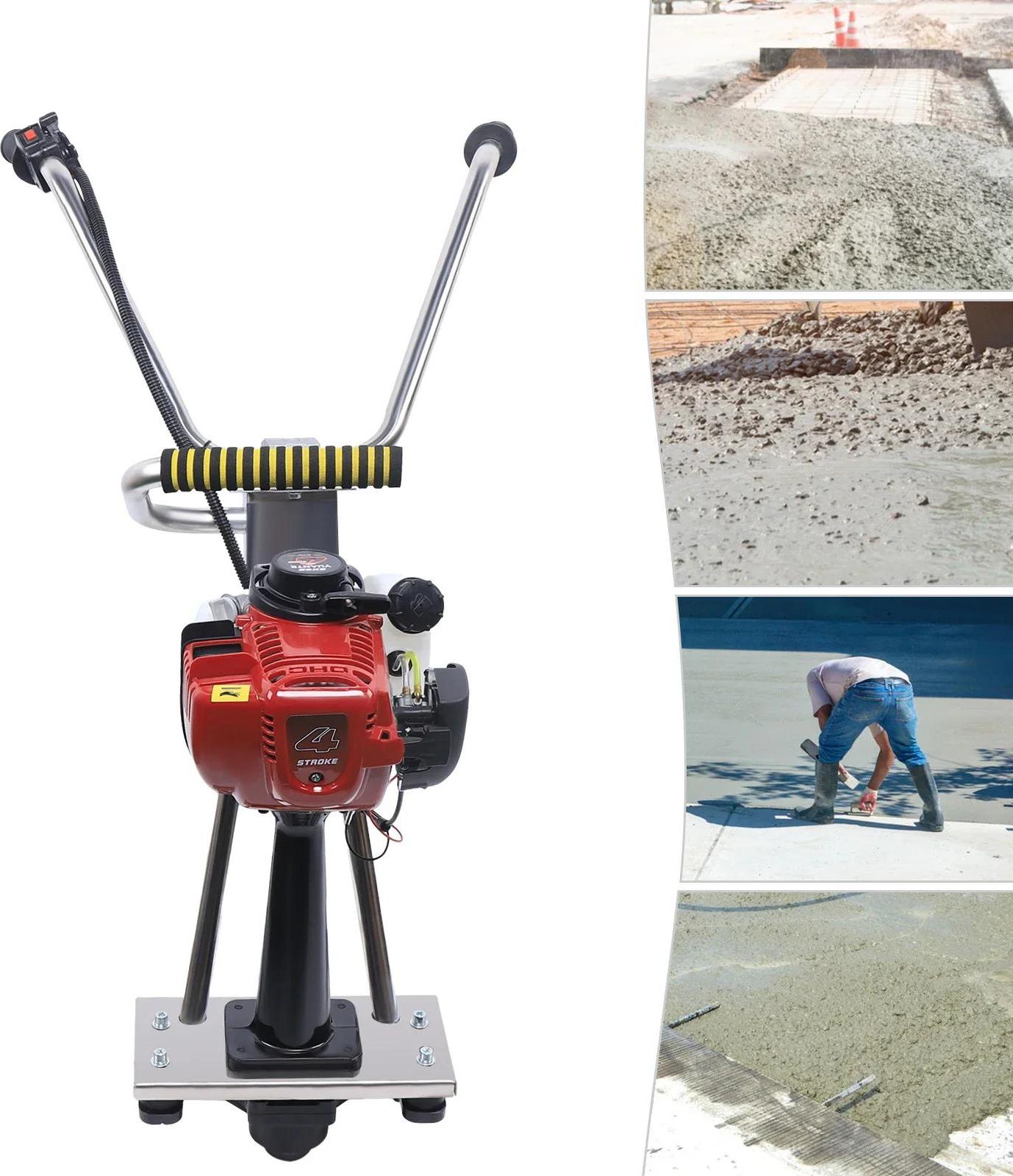 StarTech Betonrüttler - Powerscreed Benzin 4-Takt - 900W 35,8cc - 260kg Rüttelkraft - Edelstahl - Abzieher für Frischbeton