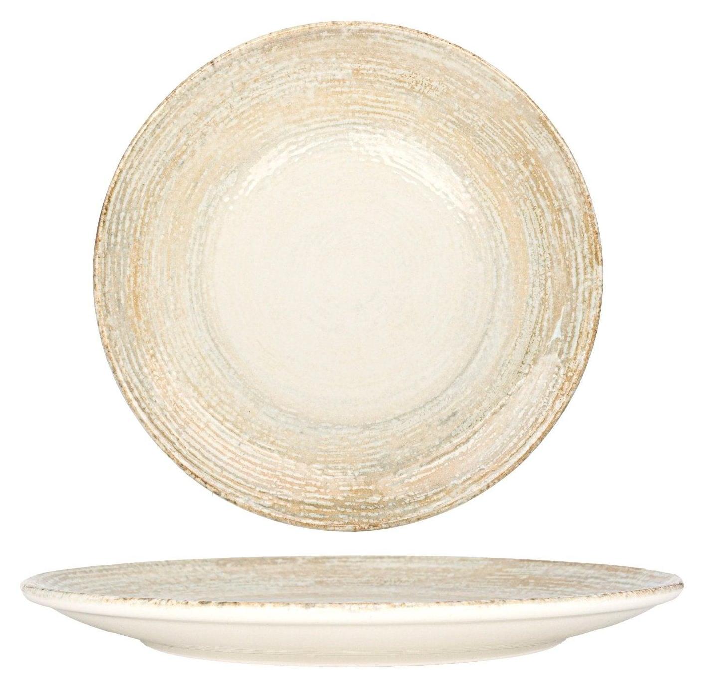 Bonna Piatto Piano Aura Dusk In Porcellana - 25 Cm - Set Da 6 Pezzi Dipinti A Mano - Adatto A Microonde, Forno E Lavastoviglie, Resistente Agli Shock Termici