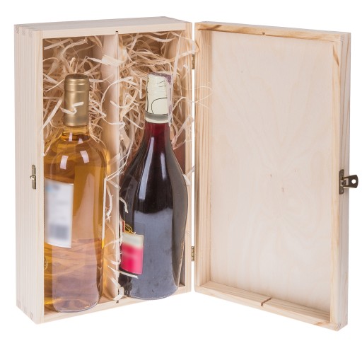 Lasergravur incl Holz Weinkiste Weinbox Geschenkbox mit Kordel für 1 Flasche