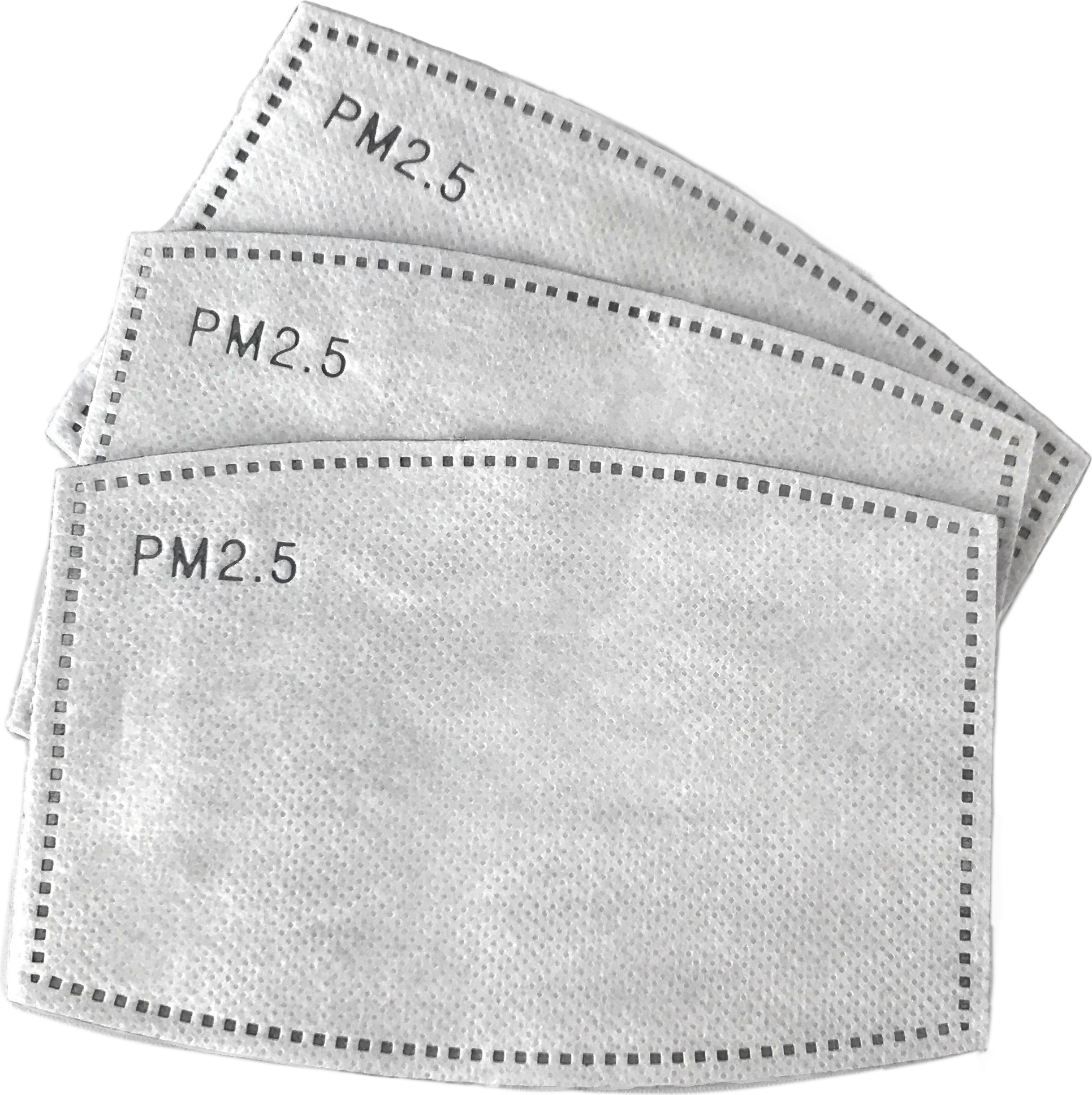 Sonstige 3 Stück Aktivkohle PM2.5 Filter für Mund-Nasen-Schutz Gesichtsmaske 8x12cm 5lagig M24