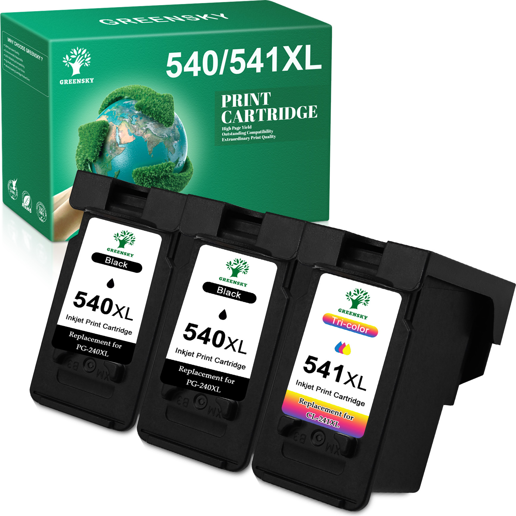 2x Druckerpatronen Für Canon PG 540 CL 541 XL Pixma MG3550 MG3600 MG3650 MG4250