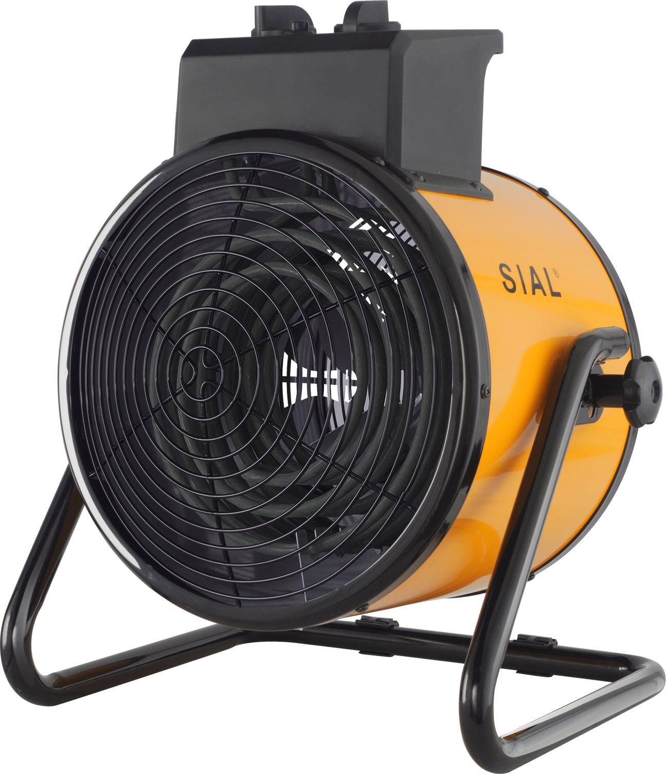 SIAL Priemyselný ohrievač s ventilátorom 9000W - Elektrický ohrievač - Sálavý ohrievač Stavebný ohrievač - Ohrievač s ventilátorom pre garáže, dielne, staveniská - D9 - Žltý