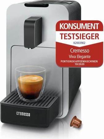 Cremesso Viva Elegante silber Kapselmaschine B07CD8N8R8