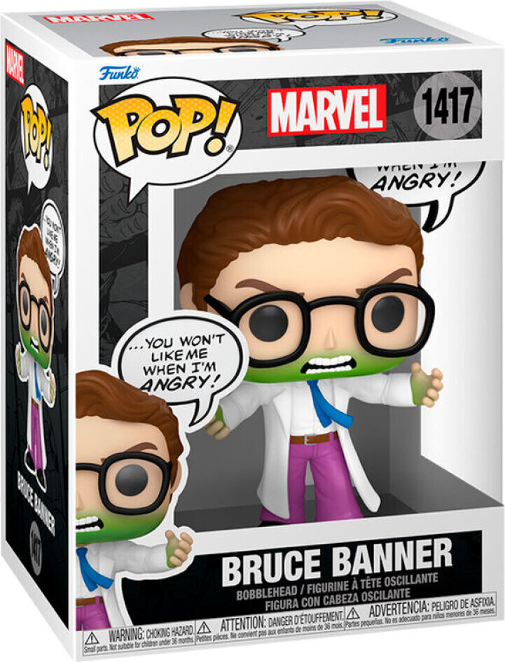 Funko Marvel Pop Spielfigur Bruce Banner Hulk Vinyl 9 cm Marvel Figur 122