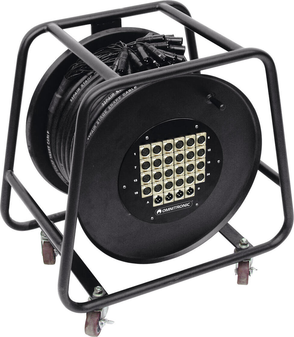 OMNITRONIC Multicore Stagebox 24/4 30m Trommel 30304663