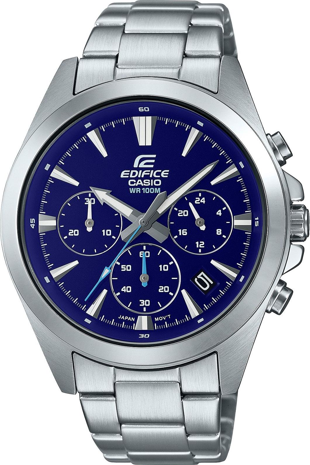 CASIO Edifice Pánske strieborné Casio-EFV-630D-2AVUEF