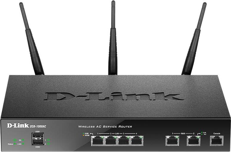 D-Link DSR-1000AC - Bezdrôtový smerovač - 4-portový prepínač