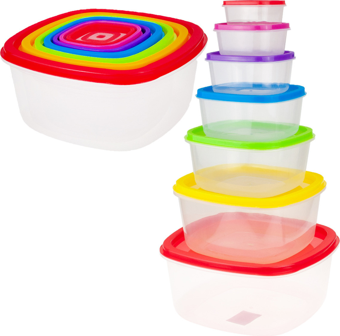 MARTOM Food Packets 7-Teiliges Küchen-Lunchbox-Set