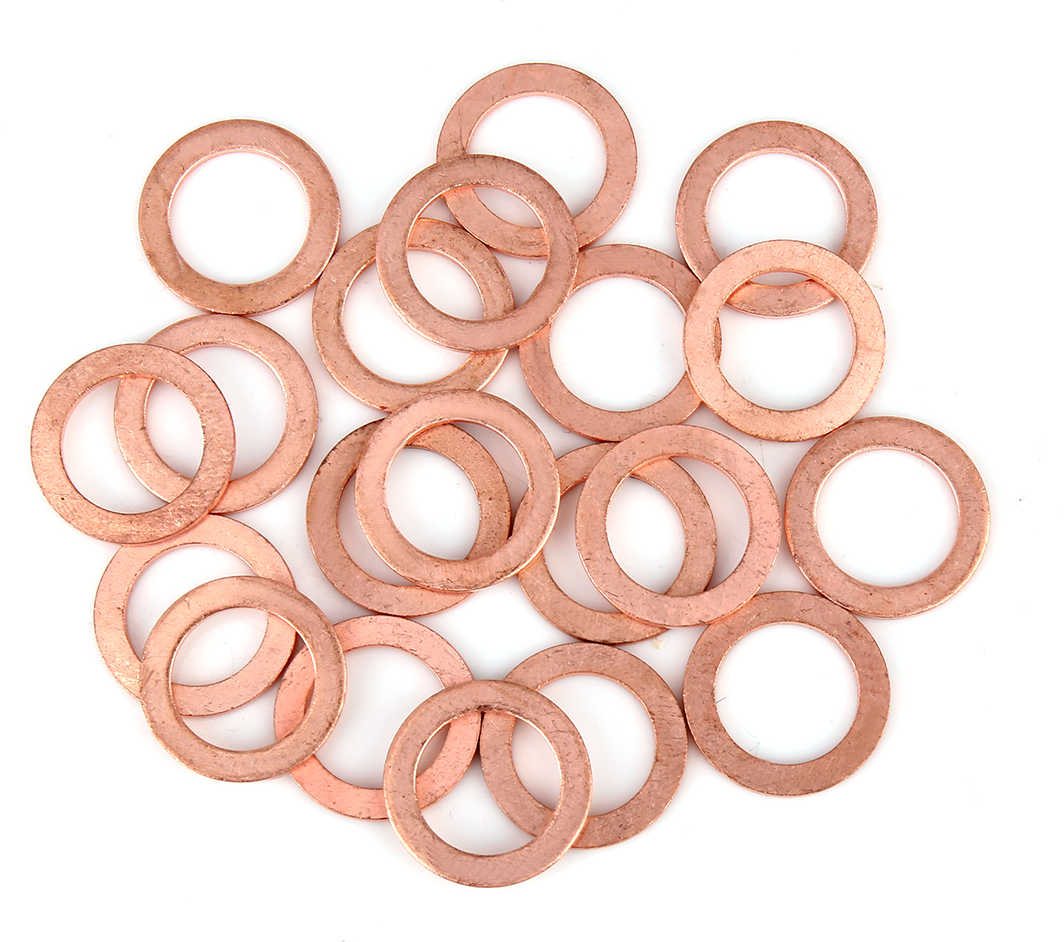 F FIERCE CYCLE 20Stk. Unterlegscheiben Kupferscheibe Flach Dichtring Ring fuer Auto 14 x 21 x 1,5mm a19032500ux0601