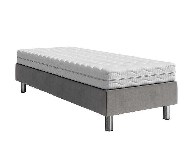 Čalúnená jednolôžková posteľ 120x200 NECHLIN 2 - šedá