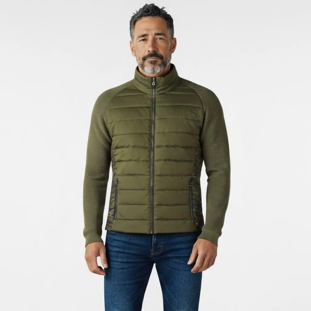 Jacke NEWLAND Man Full Zip Khaki Schwarz M