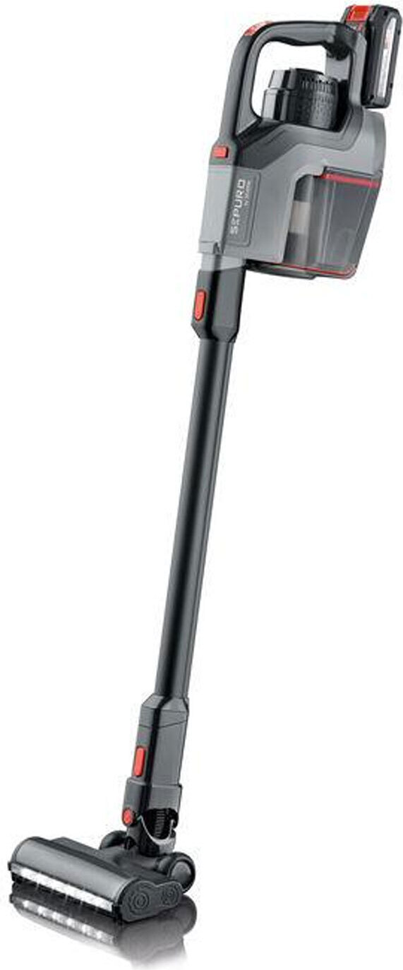 SEVERIN Sepuro HV 7184 akumulátorový ručný a tyčový vysávač, bezvreckový, 2 500 mAh Li-Ion, 4 úrovne výkonu, vrátane nástenného držiaka s držiakom na príslušenstvo