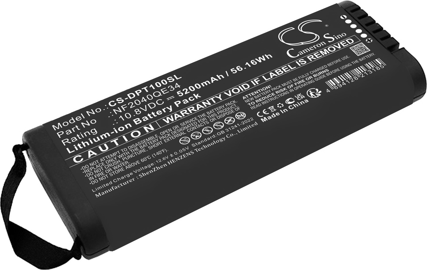TECHTEK Akku Kompatibel mit [Olympus] EPOCH 650, für [Rohde & Schwarz] HA-Z223, für [Defelsko] PosiTest HHD, für [Keysight] U1610A, U1620A Ersetzt