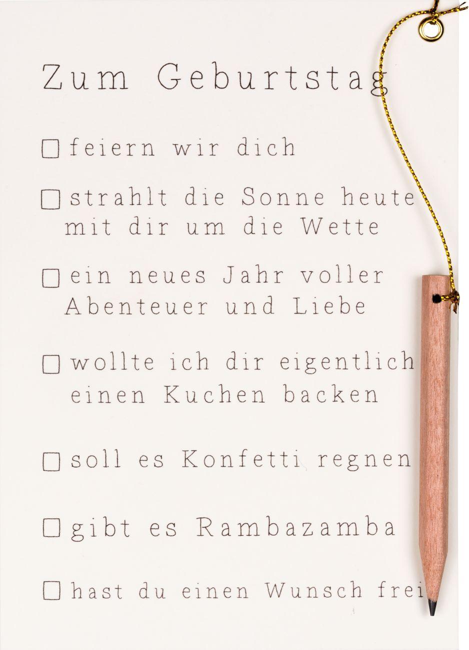 Räder Ankreuzkarte Zum Geburtstag 63506