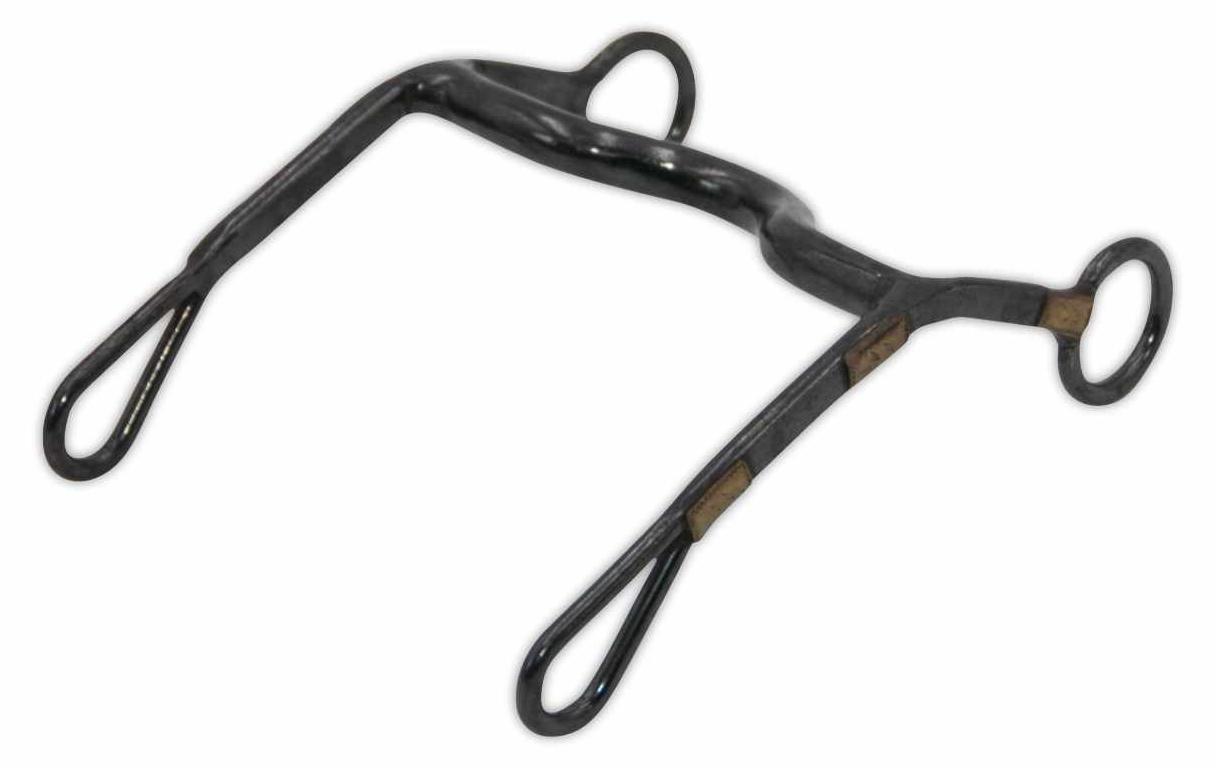 Amesbichler Reitsport Black Steel Bit, 12,5 cm